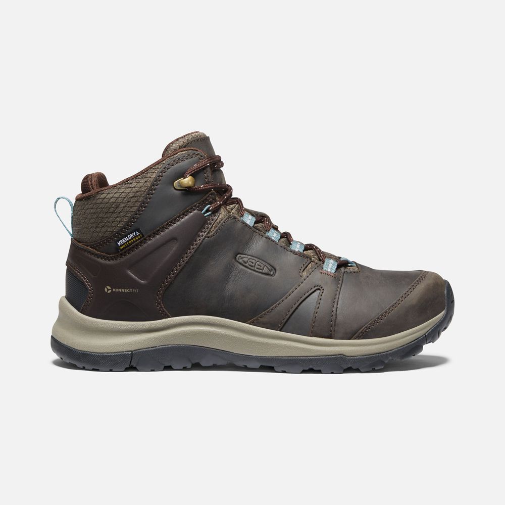 Keen Laarzen Dames Bruin - Terradora Ii Leern Waterproof - 13924-YBHA